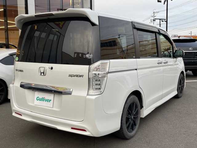 ホンダ ステップワゴン スパーダ Z 宮城県 2014(平26)年 15.7万km ホワイトオーキッドパール 登録時走行距離156640km/SDナビ/バックカメラ/クルーズコントロール/ETC/フォグランプ/社外アルミホイール