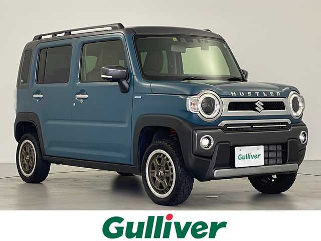 スズキ ハスラー Jスタイル Ⅱ 岐阜県 2022(令4)年 3.5万km デニムブルー ガンメタリック 2トーン 純正8型ディスプレイオーディオ/AM FM/CD DVD /フルセグテレビ/Bluetooth /USB/iPod/smartphone Link/バックカメラ/全周囲カメラ/革巻きステアリング/ステアリングリモコン/レーダークルーズコントロール/オートライト/LEDヘッドライト/シートヒーター(D/N席)/スズキセーフティサポート/デュアルカメラブレーキサポート/車線逸脱警報機能/ふらつき警報機能/先行車発信お知らせ機能/誤発信抑制機能/シートカバー/冬タイヤ付き純正ホイール車載/社外AW(メーカー:WORK)/HONEST給油口カバー/純正給油口カバー車載/リフトアップ/純正スプリング車載