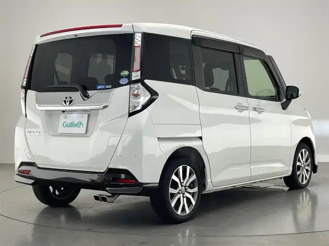 トヨタ タンク カスタムG－T 愛知県 2019(平31)年 6万km パールホワイトⅢ 純正９型ナビ　両側パワスラ　禁煙　バックカメラ　前後ドラレコ　ＥＴＣ　Ｂｌｕｅｔｏｏｔｈ　フルセグＴＶ　シートヒーター　衝突軽減　オートハイビーム　クルコン　アイドリングストップ　ターボ搭載車　ＤＶＤ プッシュスタート　スマートキー　ワンオーナー　ミュージックサーバー