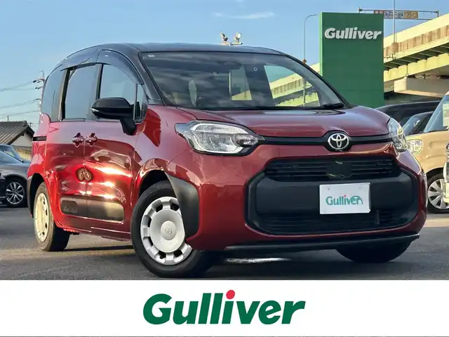 トヨタ シエンタ G 愛知県 2024(令6)年 1.5万km スカーレットメタリック 純正ディスプレイオーディオナビ/　（FM/AM、BT、USB、Miracast、フルセグTV）/バックカメラ/ＥＴＣ/前方ドライブレコーダー/コーナーセンサー/衝突被害軽減ブレーキ/レーンキープ/オートマチックハイビーム/アイドリングストップ/両側電動スライドドア/プッシュスタート/ＬＥＤヘッドライト/純正フロアマット/サイドバイザー/ブラインドスポットモニター