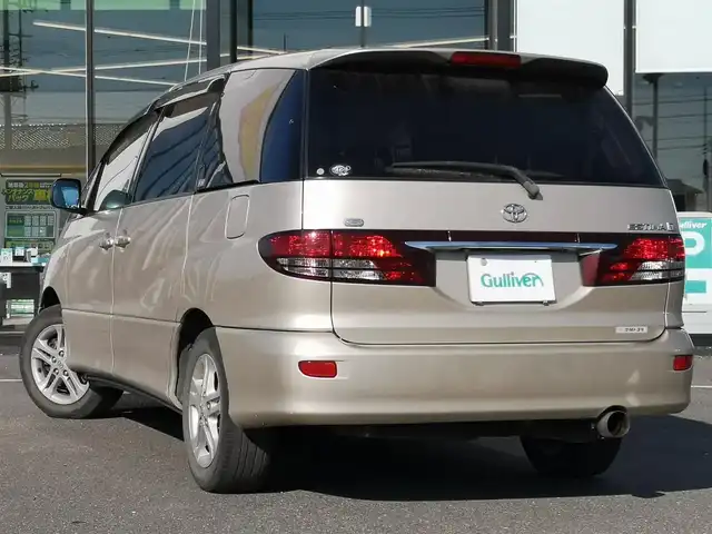 トヨタ エスティマ Ｔ G 茨城県 2003(平15)年 18万km ベージュM 純正ナビ/【CD・DVD・MD・AM・FM・TV】/クルコン/ETC/Bカメラ/フロントカメラ/両側スライドドア/前方コーナーセンサー/オートライト/Fフォグ/キセノンライト/ヘッドライトレベライザー/純正フロアマット/純正アルミホイール