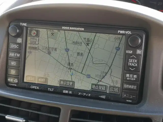 トヨタ エスティマ Ｔ G 茨城県 2003(平15)年 18万km ベージュM 純正ナビ/【CD・DVD・MD・AM・FM・TV】/クルコン/ETC/Bカメラ/フロントカメラ/両側スライドドア/前方コーナーセンサー/オートライト/Fフォグ/キセノンライト/ヘッドライトレベライザー/純正フロアマット/純正アルミホイール