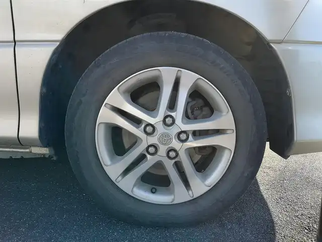 トヨタ エスティマ Ｔ G 茨城県 2003(平15)年 18万km ベージュM 純正ナビ/【CD・DVD・MD・AM・FM・TV】/クルコン/ETC/Bカメラ/フロントカメラ/両側スライドドア/前方コーナーセンサー/オートライト/Fフォグ/キセノンライト/ヘッドライトレベライザー/純正フロアマット/純正アルミホイール