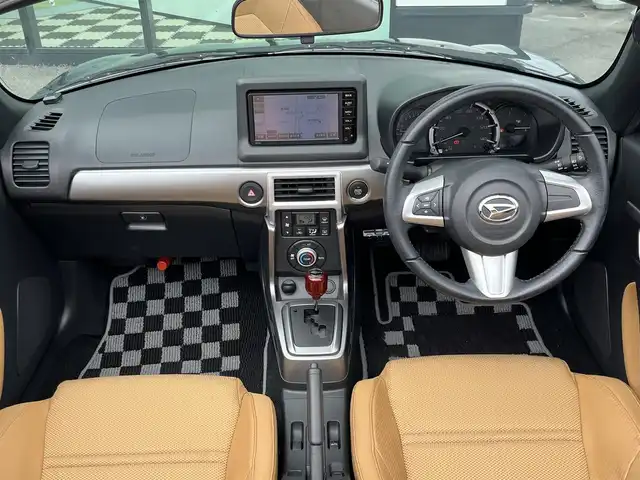 ダイハツ コペン セロ 奈良県 2018(平30)年 4.5万km 緑 社外ナビ/（NSCP-W64）/フルセグテレビ/bluetooth/CD/DVD/ETC/ウッド調シフトノブ/プッシュスターター/アイドリングストップ/横滑り防止