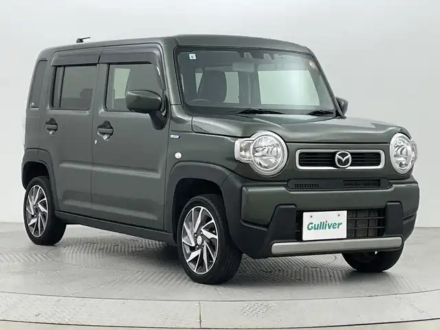 マツダ フレア クロスオーバー ハイブリッド XG 新潟県 2021(令3)年 5.3万km クールカーキパールメタリック 4WD/プッシュスタート/スマートキー/スペアキー　1本/メモリナビ　型式CN-RE07WD/CD/DVD/BT/フルセグ/シートヒーター　D席/N席/スタッドレスタイヤ4本積載済み/バイザー/フロアマット