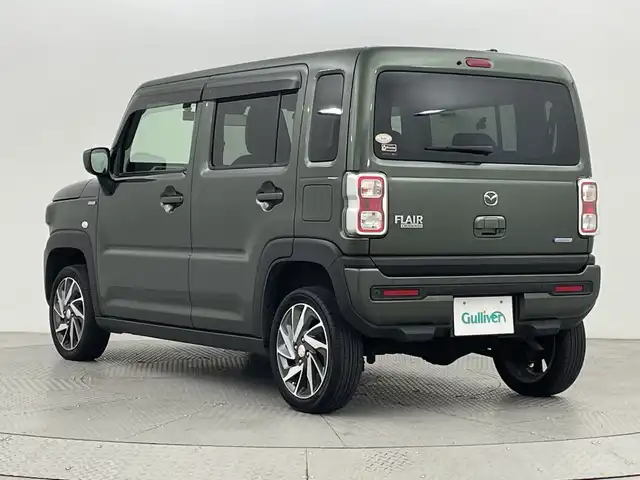 マツダ フレア クロスオーバー ハイブリッド XG 新潟県 2021(令3)年 5.3万km クールカーキパールメタリック 4WD/プッシュスタート/スマートキー/スペアキー　1本/メモリナビ　型式CN-RE07WD/CD/DVD/BT/フルセグ/シートヒーター　D席/N席/スタッドレスタイヤ4本積載済み/バイザー/フロアマット