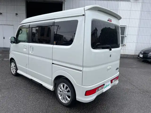 スズキ エブリィ ワゴン PZターボ スペシャル 神奈川県 2023(令5)年 2万km パールホワイト ワンオーナー/プッシュスタート/ETC/本革巻きステアリング/プリクラッシュ/車線逸脱防止装置/横滑り防止装置/コーナーセンサー/前後ドライブレコーダー内蔵デジタルルームミラー/運転席シートヒーター/オートライト/キセノンライト/スペアキー1本