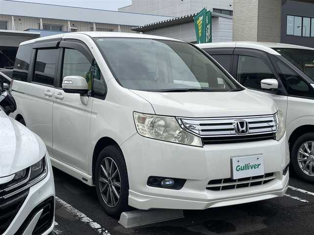 ホンダ ステップワゴン G Lパッケージ 宮城県 2011(平23)年 10.4万km パール ワンオーナー/純正ナビ/バックモニター/フリップダウンモニター/両側パワースライドドア/ETC/オートライト/社外AW付スタッドレスタイヤ積み込み