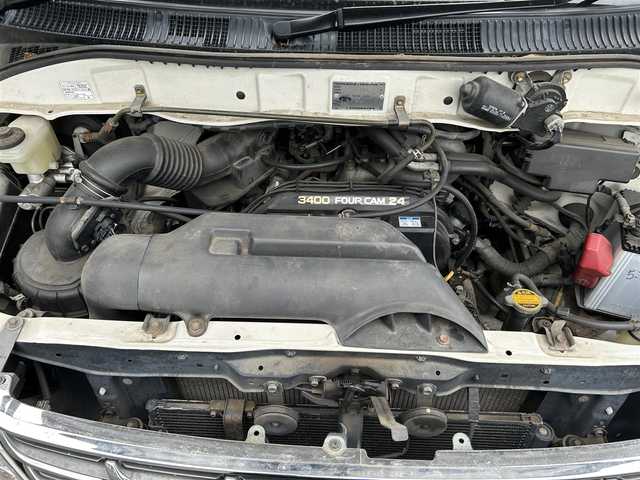 トヨタ グランド ハイエース G プライムセレクション 群馬県 2002(平14)年 4万km 白 純正ナビ/バックカメラ/サンルーフ/ワンセグ/純正アルミホイール/8人乗り/ハロゲンヘッドライト/フォグランプ/スペアキー/ダブルエアコン