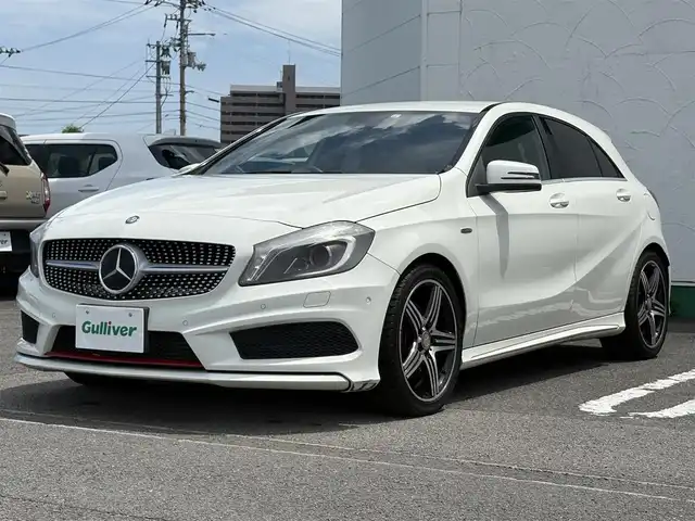 メルセデス・ベンツ Ａ２５０ シュポルト 徳島県 2013(平25)年 5.8万km カルサイトホワイト メーカー純正ナビゲーション　/フルセグＴＶ　/ハーフレザーシート/バックモニター　/ＨＩＤヘッドライト　/デイライト　/クリアランスソナー　/ウィンカーミラー/両席メモリー付きパワーシート　/ステアリングリモコン/革巻きステアリング/カーテンエアバック　/ワイヤレスキー×２/フロアマット