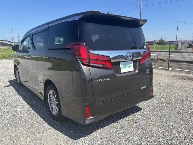 トヨタ アルファードハイブリット SR Cパッケージ 富山県 2019(平31)年 7.7万km グラファイトM 4WD/ツインムーンルーフ/アルパインナビ/フルセグTV/両側パワースライドドア/パワーバックドア/バックモニター/ビルトインETC/ドライブレコーダー/アルパイン12.8型リアビジョン/レーダークルーズコントロール/インテリジェントクリアランスソナー/セーフティセンス/・プリクラッシュセーフティ/・レーントレーシングアシスト/・ロードサインアシスト/・アダプティブハイビームシステム/純正OP3眼LEDヘッドランプ/デュアルオートエアコン/木目調/革巻きコンビステアリング/本革シート/前席パワーシート/快適温熱シート/助手席パワーオットマン/2列目エグゼクティブパワーシート/純正17インチアルミホイール/スマートエントリー/プッシュスタートシステム/ウェルカムパワースライドドア機能付/禁煙車