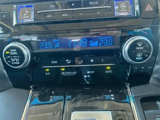 トヨタ アルファードハイブリット SR Cパッケージ 富山県 2019(平31)年 7.7万km グラファイトM 4WD/ツインムーンルーフ/アルパインナビ/フルセグTV/両側パワースライドドア/パワーバックドア/バックモニター/ビルトインETC/ドライブレコーダー/アルパイン12.8型リアビジョン/レーダークルーズコントロール/インテリジェントクリアランスソナー/セーフティセンス/・プリクラッシュセーフティ/・レーントレーシングアシスト/・ロードサインアシスト/・アダプティブハイビームシステム/純正OP3眼LEDヘッドランプ/デュアルオートエアコン/木目調/革巻きコンビステアリング/本革シート/前席パワーシート/快適温熱シート/助手席パワーオットマン/2列目エグゼクティブパワーシート/純正17インチアルミホイール/スマートエントリー/プッシュスタートシステム/ウェルカムパワースライドドア機能付/禁煙車