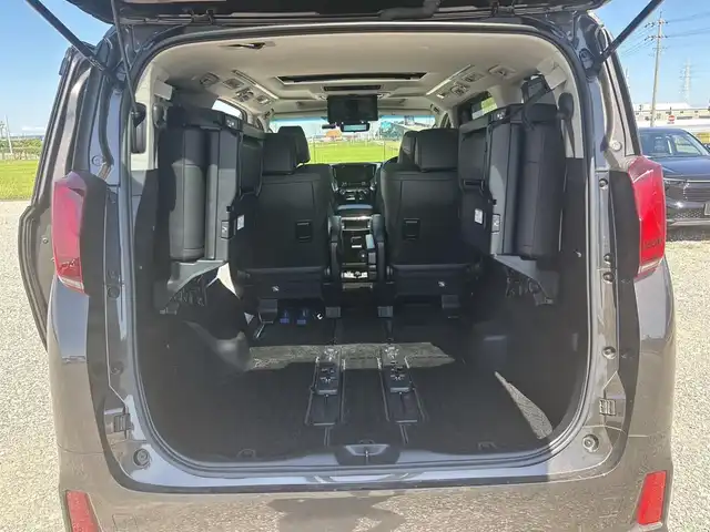 トヨタ アルファードハイブリット SR Cパッケージ 富山県 2019(平31)年 7.7万km グラファイトM 4WD/ツインムーンルーフ/アルパインナビ/フルセグTV/両側パワースライドドア/パワーバックドア/バックモニター/ビルトインETC/ドライブレコーダー/アルパイン12.8型リアビジョン/レーダークルーズコントロール/インテリジェントクリアランスソナー/セーフティセンス/・プリクラッシュセーフティ/・レーントレーシングアシスト/・ロードサインアシスト/・アダプティブハイビームシステム/純正OP3眼LEDヘッドランプ/デュアルオートエアコン/木目調/革巻きコンビステアリング/本革シート/前席パワーシート/快適温熱シート/助手席パワーオットマン/2列目エグゼクティブパワーシート/純正17インチアルミホイール/スマートエントリー/プッシュスタートシステム/ウェルカムパワースライドドア機能付/禁煙車