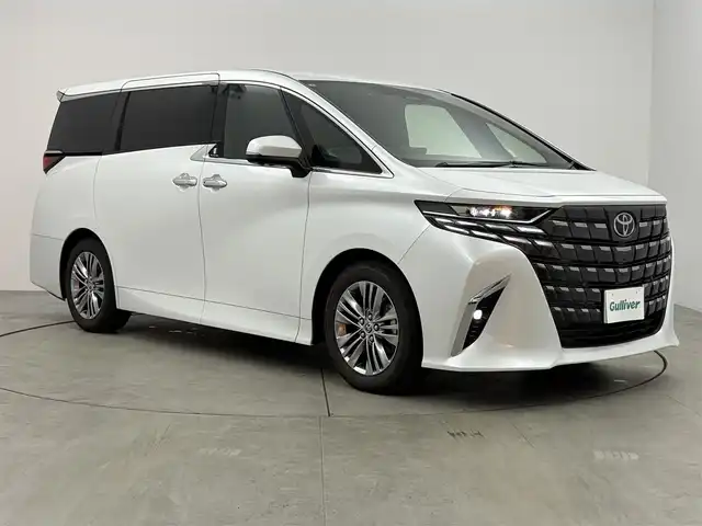トヨタ アルファード Z 愛知県 2025(令7)年 1.2万km プラチナホワイトパールマイカ ワンオーナー/トヨタセーフティーセンス/レーダークルーズコントロール/12.3型ディスプレイナビ/・フルセグTV/・Bluetooth/・Applecarplay/RAYSアルミホイールセット積み込み/アラウンドビューモニター/左右独立サンルーフ/両側パワースライドドア/パワーバックドア/黒革レザーシート/シートヒーター/エアシート/全席パワーシート/デジタルインナーミラー/置くだけ充電/BSM/ステアリングヒーター/革巻きステアリング/ステアリングリモコン/ETC2.0/ウェルカムライト/LEDライト/フォグランプ/ディライト
