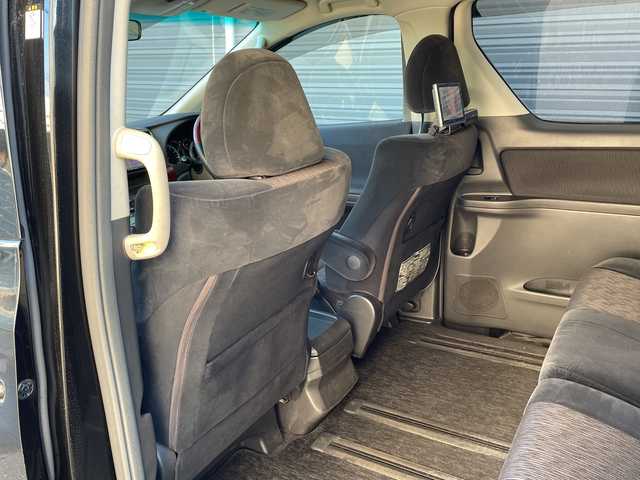 トヨタ アルファード 240S 道央・札幌 2008(平20)年 15.2万km ブラック ４WD/社外SDナビ(AM/FM)/フルセグ(走行中視聴可能)/プッシュスタート/ウインカーミラー/オートライト/フォグランプ/ドアバイザー/ステアリングスイッチ/純正フロアマット/ETC/両側パワースライドドア/盗難防止装置/横滑り防止装置/イルミネーションコントロール/フロントデアイサー/電動格納ミラー/バニティミラー/防眩ミラー/オーバーヘッドコンソール/社外エンジンスターター/スペアキー×１/積込夏タイヤ/　　(純正AW 235/50R18 21年製 溝3mm)