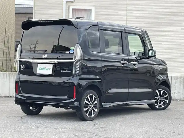 ホンダ Ｎ ＢＯＸ カスタム G L ホンダセンシング 青森県 2018(平30)年 12.5万km クリスタルブラックパール 4WD/ワンオーナー/純正メモリナビ/・フルセグTV/・AM/FM/CD/DVD/BT/USB/片側パワースライド/フォグランプ/純正14AW/純正フロアマット/ETC/ベンチシート/シートヒーター/バックカメラ/アイドリングストップ/横滑り防止機能/オートライト/保証書/取扱説明書