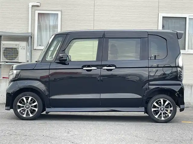 ホンダ Ｎ ＢＯＸ カスタム G L ホンダセンシング 青森県 2018(平30)年 12.5万km クリスタルブラックパール 4WD/ワンオーナー/純正メモリナビ/・フルセグTV/・AM/FM/CD/DVD/BT/USB/片側パワースライド/フォグランプ/純正14AW/純正フロアマット/ETC/ベンチシート/シートヒーター/バックカメラ/アイドリングストップ/横滑り防止機能/オートライト/保証書/取扱説明書