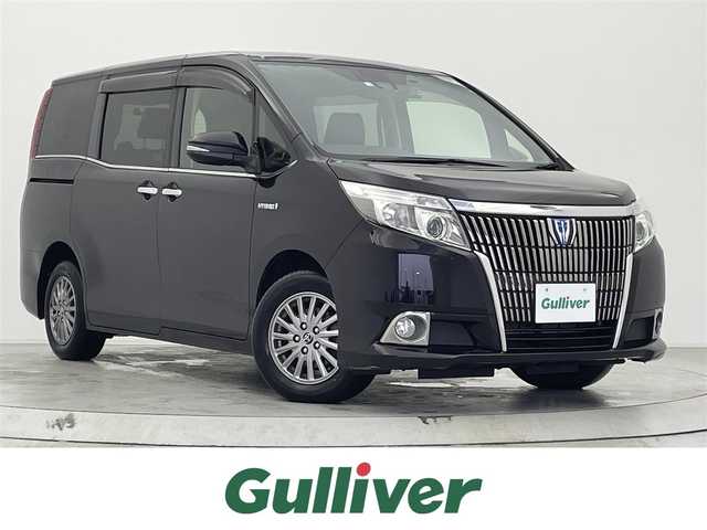 トヨタ エスクァイア ハイブリッド Gi 宮城県 2016(平28)年 2.6万km ボルドーマイカメタリック 純正９型ナビ　/両側パワースライドドア　/合皮シート　/シートヒーター　/バックモニター　/プリクラッシュセーフティ　/レーンディパーチャーアラート　/オートマチックハイビーム　/ＥＴＣ　/ＬＥＤヘッドランプ　/フルセグTV/Bluetoothオーディオ/禁煙車