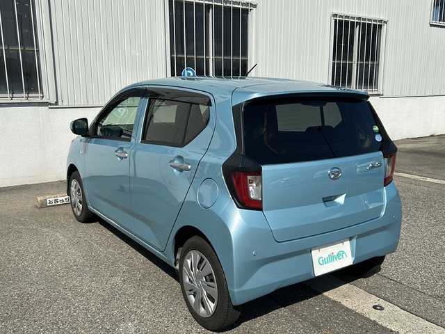 ダイハツ ミラ イース X SAⅢ 富山県 2019(平31)年 0.8万km スカイブルーメタリック ワンオーナー/スマアシIII/衝突安全ブレーキ/オートハイビーム/クリアランスソナー/横滑り防止装置/キーレスエントリー/社外CDプレーヤー(U340)/電動格納ミラー/ドアバイザー/純正フロアマット/アイドリングストップ/保証書/取扱説明書