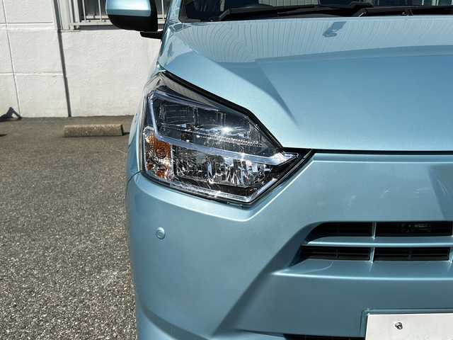 ダイハツ ミラ イース X SAⅢ 富山県 2019(平31)年 0.8万km スカイブルーメタリック ワンオーナー/スマアシIII/衝突安全ブレーキ/オートハイビーム/クリアランスソナー/横滑り防止装置/キーレスエントリー/社外CDプレーヤー(U340)/電動格納ミラー/ドアバイザー/純正フロアマット/アイドリングストップ/保証書/取扱説明書