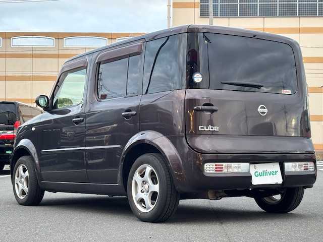 日産 キューブ 15M 宮城県 2008(平20)年 13.6万km ビターショコラ 登録時走行距離135900km/CD・AM/FM/ETC/社外フロアマット/電動格納ミラー/ヘッドライトイベライザー/フォグランプ/ドアバイザー