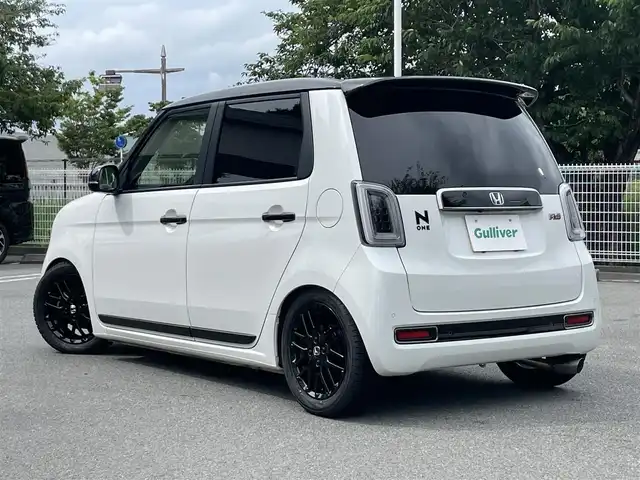 ホンダ Ｎ ＯＮＥ RS 静岡県 2022(令4)年 2.1万km 白Ⅱ 衝突軽減Ｂ　/車線逸脱警告　/ACC /FUJITSUBOマフラー　/TEIN車高調　/オートハイビーム/社外ナビ/地デジ/Bカメラ　/ステアリングスイッチ　/シートヒーター　/純正１５インチＡＷ　/リアスポイラー/スマートキー /スペアキー /保証書/取説　