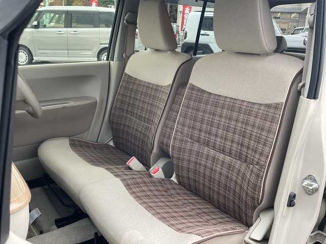 スズキ ラパン X 山口県 2017(平29)年 4.1万km フォーンベージュメタリック/ホワイト2トーンルーフ 純正ナビ　/（フルセグTV/USB/iPod/Bluetooth/aha/AUX)/アラウンドビューモニター　/衝突軽減ブレーキ　/シートヒーター　/ビルトインＥＴＣ　/アイドリングストップ　/ＵＳＢ接続　/アクセサリーソケット/ＬＥＤヘッドランプ　/ステアリングスイッチ　/プッシュスタート　/　　-スマートキー/横滑り防止/純正フロアマット/ISOFIX/電格ミラー