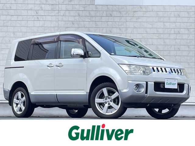三菱 デリカＤ：５ シャモニー 岩手県 2010(平22)年 13.6万km ウォームホワイトパール ４WD/両側パワースライドドア/純正ナビ/フルセグTV/CD/DVD/FM/AM/バックカメラ/クルーズコントロール（追従機能あり）/パドルシフト/オートライト/フォグランプ/ETC/スペアキー/純正アルミホイール/純正フロアマット/ドアバイザー