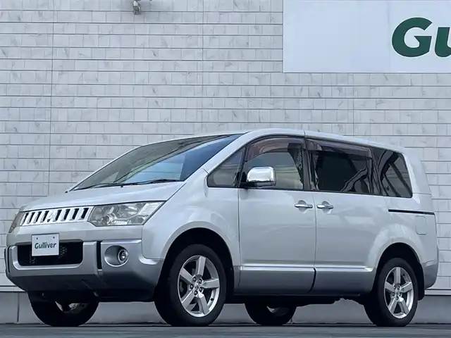 三菱 デリカＤ：５ シャモニー 岩手県 2010(平22)年 13.6万km ウォームホワイトパール ４WD/両側パワースライドドア/純正ナビ/フルセグTV/CD/DVD/FM/AM/バックカメラ/クルーズコントロール（追従機能あり）/パドルシフト/オートライト/フォグランプ/ETC/スペアキー/純正アルミホイール/純正フロアマット/ドアバイザー