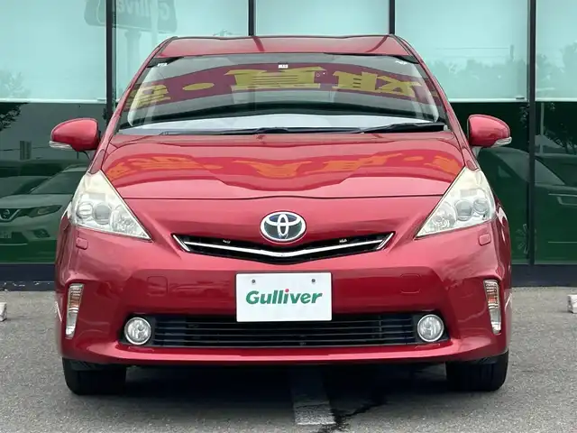 トヨタ プリウス α S 和歌山県 2011(平23)年 6.7万km レッドマイカメタリック 純正7型ナビ/(AM/FM/CD/DVD/Bluetooth)/バックカメラ/横滑り防止/オートライト/フォグランプ/フルオートパワーウィンドウ/ステアリングリモコン/ドアバイザー/電動格納ミラー/前方ドライブレコーダー