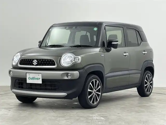 スズキ クロスビー HYBRID MZ 群馬県 2021(令3)年 6.9万km タフカーキパールメタリック/ブラック2トーン 禁煙車　衝突軽減　レーダークルーズ　誤発進抑制　レーンキープ　オートハイビーム　後コーナーセンサー　パドルシフト　ＬＥＤヘッド　ＬＥＤフォグ　シートヒーター　ビルトインＥＴＣ２．０　プッシュスタート