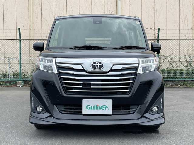 トヨタ ルーミー カスタムG－T 東京都 2018(平30)年 5.7万km ブラックマイカメタリック 純正ナビ/バックモニター/衝突回避支援ブレーキ/車線逸脱警報機能/クルーズコントロール/両側電動スライドドア/ＥＴＣ/ドライブレコーダー/アイドリングストップ/横滑り防止措置/ステアリングスイッチ