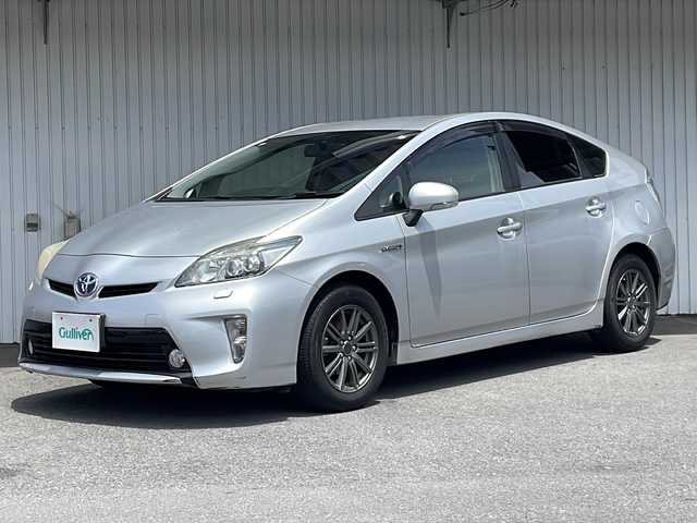 トヨタ プリウス G ツーリングセレクション 長野県 2012(平24)年 12.1万km シルバーM 純正メモリナビ（NSCP-W62）/・CD/Bluetooth/ワンセグTV/バックカメラ/ETC/社外15インチAW/ワイパーデアイサー/運転席パワーシート/クルーズコントロール/純正フロアマット/LEDオートライト/プッシュスタート/スマートキー/スペアキー/取扱説明書/保証書