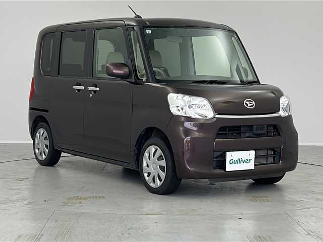 ダイハツ タント X SAⅡ 茨城県 2015(平27)年 5.2万km プラムブラウンクリスタルマイカ ７インチナビ　フルセグＴＶ　片側電動パワースライドドア　バックカメラ　プッシュスタート　オートライト　スマートキー　横滑り防止装置　衝突被害軽減ブレーキ　サンシェード　純正フロアマット　ハロゲン