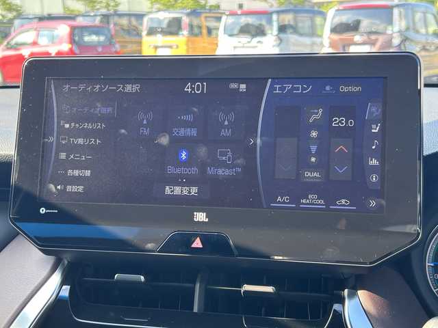 トヨタ ハリアー ハイブリッド Z レザーパッケージ 福島県 2020(令2)年 4.8万km ホワイトパールクリスタルシャイン モデリスタエアロ/JBLプレミアムサウンド/トヨタセーフティセンス/プリクラッシュセーフティ/レーンディパーチャーアラート/オートマティックハイビーム/ロードサインアシスト/レーダークルーズコントロール/ブラインドスポットモニター/ヘッドアップディスプレイ/純正ナビゲーション/【AUX・BT・TV】/アラウンドビューモニター/電動リアゲート/純正エンジンスターター/ビルトインETC2.0/レーダー探知機/型番：AR-W66LA/レザーシート/前席パワーシート/前席シートヒーター/前席ベンチレーション/運転席シートメモリー/デジタルインナーミラー（録画機能付き）/ステアリングリモコン/ステアリングヒーター/LEDオートライト/LEDフォグランプ/純正フロアマット/ドアバイザー