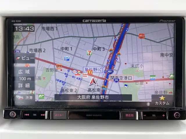 スズキ ハスラー G 大阪府 2018(平30)年 8.2万km フェニックスレッドパール/ブルーイッシュブラックパール メモリナビ（AVIC-RZ801）/BT/CD/DVD/TV/iPod/バックカメラ/前席シートヒーター/プッシュスタート/横滑り防止装置/アイドリングストップ/衝突被害軽減システム/コーナーセンサー/オートライト/ベンチシート/ドライブレコーダー/ETC2.0/スペアキー