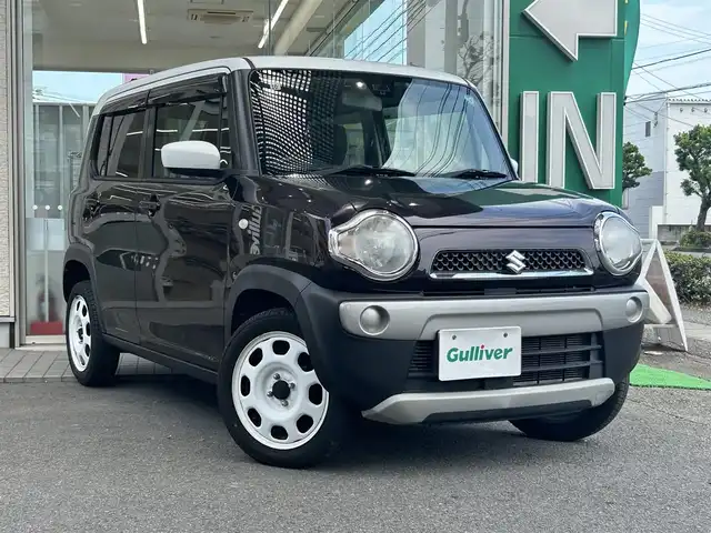 スズキ ハスラー G 高知県 2017(平29)年 7.8万km ムーンライトバイオレットパールメタリック/ホワイト2トーンルーフ フルセグナビ /(AVIC-RZ901)/【Bluetooth CD DVD TV 】/バックカメラ /ビルトインETC /シートヒーター　/衝突被害軽減システム /プッシュスタート /スペアキー /保証書 /取扱説明書 /純正フロアマット