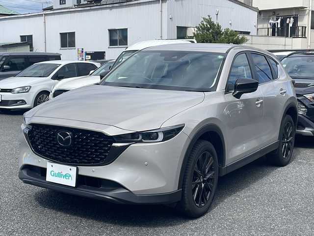 マツダ ＣＸ－５ 20S ブラックトーンED 東京都 2024(令6)年 0.7万km プラチナクォーツメタリック ワンオーナー/純正メモリーナビ/フルセグ/全方位カメラ/追従式クルーズコントロール/レーンキープアシスト/パワーバックドア/ハーフレザーシート/シートヒーター/パワーシート/置くだけ充電/アイドリングストップ/コーナーセンサー/LEDヘッドライト/Cタイプ入力端子/ETC/純正アルミホイール/スマートキー