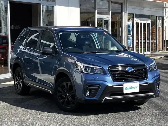 スバル フォレスター スポーツ 山口県 2021(令3)年 3万km ホライゾンブルーP 純正メモリーナビ＆/フルセグTV＆バックカメラ/純正フロアマット/純正LEDヘッドライト/純正フォグランプ(前後)/純正18インチアルミ/スマートキー/エンジンプッシュスタート/オートライト/パドルシフト/ステアリングヒーター/フロントパワーシート/　＆シートヒーター/クルーズコントロール/ビルトインETC2.0
