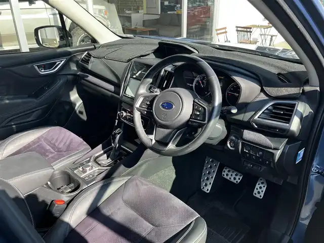 スバル フォレスター スポーツ 山口県 2021(令3)年 3万km ホライゾンブルーP 純正メモリーナビ＆/フルセグTV＆バックカメラ/純正フロアマット/純正LEDヘッドライト/純正フォグランプ(前後)/純正18インチアルミ/スマートキー/エンジンプッシュスタート/オートライト/パドルシフト/ステアリングヒーター/フロントパワーシート/　＆シートヒーター/クルーズコントロール/ビルトインETC2.0