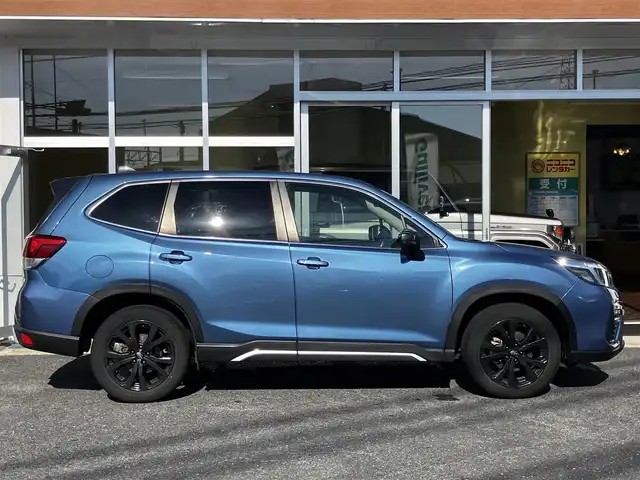 スバル フォレスター スポーツ 山口県 2021(令3)年 3万km ホライゾンブルーP 純正メモリーナビ＆/フルセグTV＆バックカメラ/純正フロアマット/純正LEDヘッドライト/純正フォグランプ(前後)/純正18インチアルミ/スマートキー/エンジンプッシュスタート/オートライト/パドルシフト/ステアリングヒーター/フロントパワーシート/　＆シートヒーター/クルーズコントロール/ビルトインETC2.0