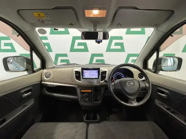 マツダ フレア XS 鹿児島県 2012(平24)年 8.8万km フィズブルーパールM ワンオーナー/禁煙車/社外SDナビ(ワンセグTV/CD/USB)/ABS/盗難防止装置/アイドリングストップ/全方位ドライブレコーダー/電動格納ミラー/ヘッドライトレベライザー/純正アルミホイール/純正フロアマット/純正ドアバイザー/ベンチシート/プッシュスタート