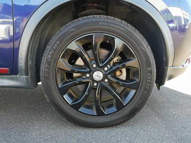 日産 ジューク 16GT パーソナライズ 茨城県 2016(平28)年 6.6万km アズライトブルー 純正ナビ/【iPod・SD・ラジオ・TV・ウォークマン・USB・CD・DVD・Blu-ray・HDMI・VTR・AUX】/ETC/Bカメラ/MTモード付AT/横滑り防止装置/衝突被害軽減システム/オートライト/Fフォグ/キセノンライト/社外フロアマット/純正アルミホイール/スマートキー/プッシュスタート