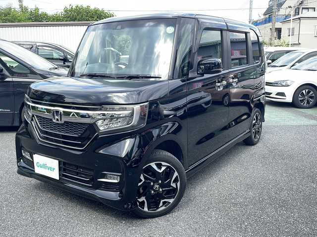 ホンダ Ｎ ＢＯＸ カスタム G EX ターボ ホンダセンシング 埼玉県 2017(平29)年 6万km クリスタルブラックパール Honda SENSING/	ナビ装着用スペシャルパッケージ＋ETC車載器/	助手席スーパースライドシート/	オートリトラミラー/	アレルクリーンプラスシート/	プラズマクラスター技術搭載フルオート・エアコンディショナー/	リア左側パワースライドドア/	リア右側パワースライドドア/	前席用i-サイドエアバッグシステム＋サイドカーテンエアバッグシステム(前席/後席対応)/	ブラック塗装＋切削 15インチアルミホイール/	プライムスムース＆トリコットコンビシート/	パドルシフト/	親水/ヒーテッドドアミラー＋フロントドア撥水ガラス/	運転席＆助手席シートヒーター