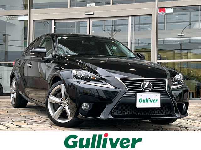 レクサス ＩＳ 350 バージョンL 静岡県 2014(平26)年 5万km ブラック 純正ナビ/・バックカメラ/・Bluetooth/・CD/DVD/・フルセグTV/・USB/・AUX/主要装備/・プッシュスタート/・ETC車載器/・サンルーフ/・クルーズコントロール/・前席シートヒーター/・前席ベンチレーション/・パワーシート/・レザーシート/・純正フロアマット/・スポーツモード/・ECOモード/・スペアキー/・カードキー