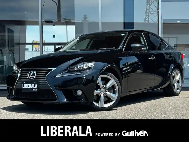 レクサス ＩＳ 350 バージョンL 富山県 2014(平26)年 5万km ブラック 純正ナビ/バックカメラ/Bluetooth/CD/DVD/FM/AMラジオ/フルセグTV/USB/AUX/主要装備/プッシュスタート/ETC車載器/サンルーフ/クルーズコントロール/前席シートヒーター/前席ベンチレーション/パワーシート/レザーシート/純正フロアマット/スポーツモード/ECOモード/スペアキー/カードキー