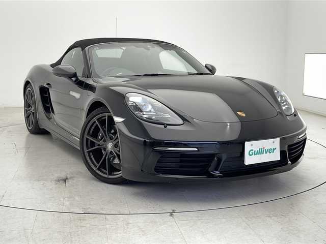 ポルシェ ポルシェ ７１８ボクスター T 千葉県 2021(令3)年 0.9万km 黒 【DN/クレーム】/純正ナビ/電動ウィング/シートヒーター/パドルシフト/ドラレコ/純正２０インチホイール