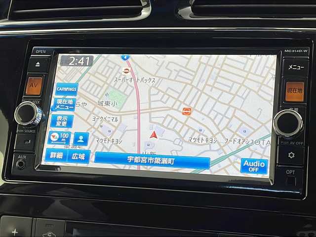 日産 セレナ ハイウェイスター Vセレ +Safty 栃木県 2014(平26)年 7.5万km ダイヤモンドブラック 純正ナビ/（BT/フルセグ/CD/DVD/AM/FM)/全方位カメラ/ハーフレザーシート/両側パワースライドドア/衝突軽減システム/横滑り防止/車線逸脱抑制機能/ドライブレコーダー/クルーズコントロール/ＥＴＣ/電動格納ミラー/純正アルミホイール/純正フロアマット/プッシュスタート/スマートキー