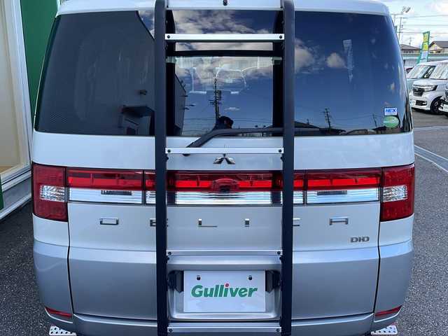 三菱 デリカＤ：５ D－Power package 岐阜県 2019(平31)年 7.8万km ウォームホワイトP/スターリングシルバーM 禁煙車/社外8型ナビ/フリップダウンモニター/バックカメラ/両側パワースライドドア/シートヒーター/パドルシフト/スマートキー/フォグランプ/HIDヘッドライト/オートライト/ルーフキャリア/リアラダー/マッドガード