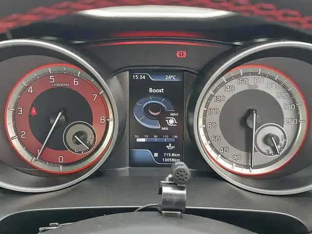 スズキ スイフト スポーツ 東京都 2024(令6)年 1.3万km スーパーブラックパール 社外7インチナビ/Bluetooth/HDMI/TV/全周囲カメラ/衝突被害軽減システム/オートライト/レーンアシスト/レーダークルーズコントロール/クリアランスソナー/運転席シートヒーター/LEDヘッドライト/フォグランプ/プッシュスタート/スマートキー/純正17インチアルミホイール/ダブル+サイドエアバッグ/デジタルインナーミラー/ドライブレコーダー